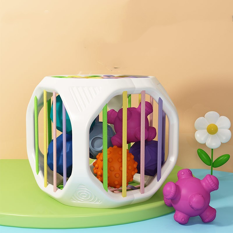 Patchwork Jenga Baby Bath Toy