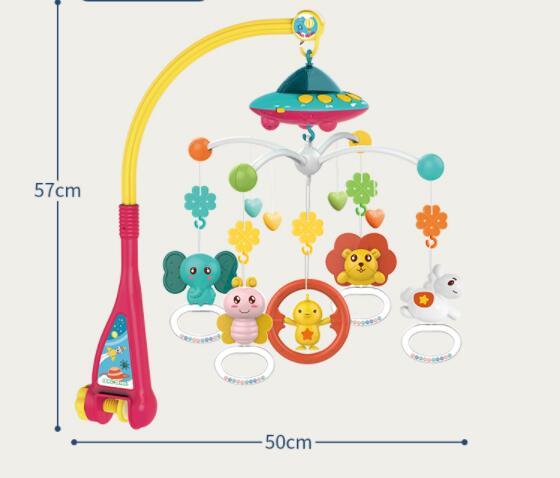 Baby Crib Bell Music Rotating Educational Toy