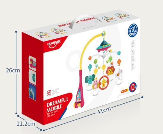 Baby Crib Bell Music Rotating Educational Toy