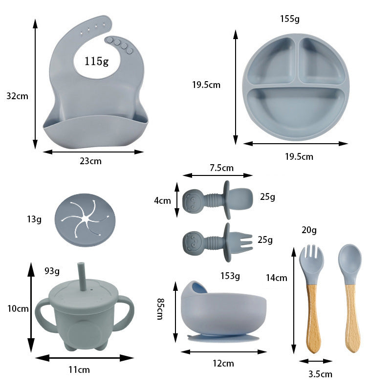 Children's Feeding Dinner Plate Set