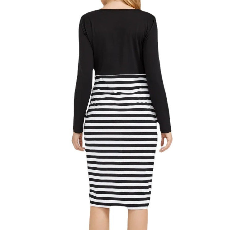 Maternity Wear Long Sleeved Round Neck