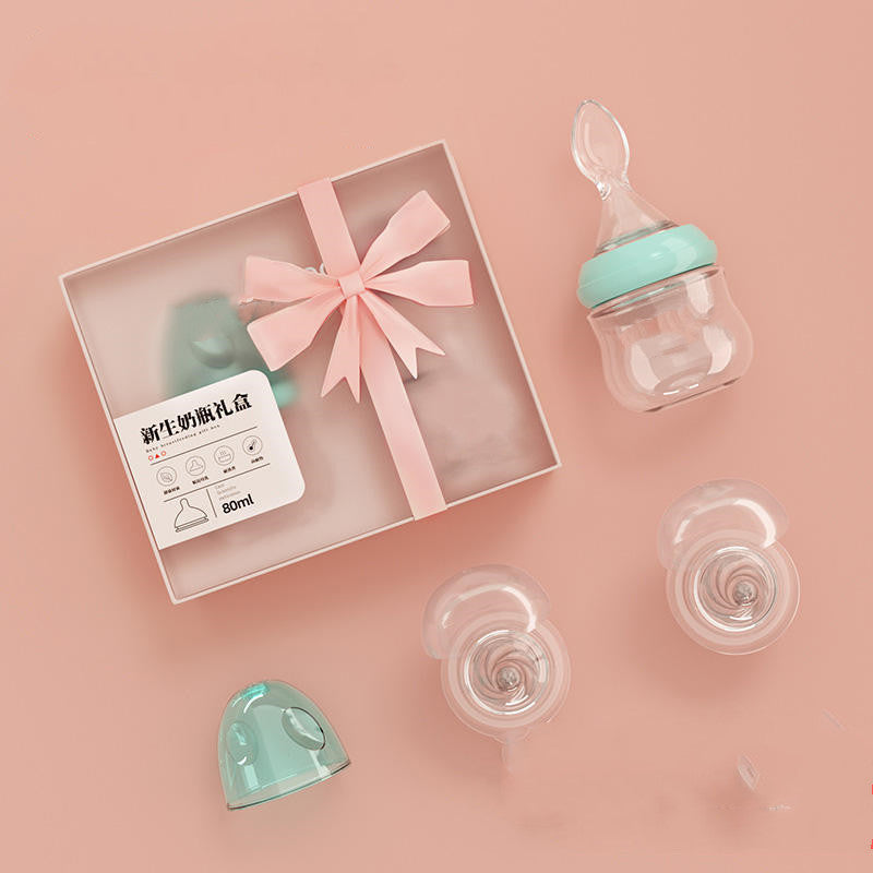 Baby Feeding Spoon Glass Bottle