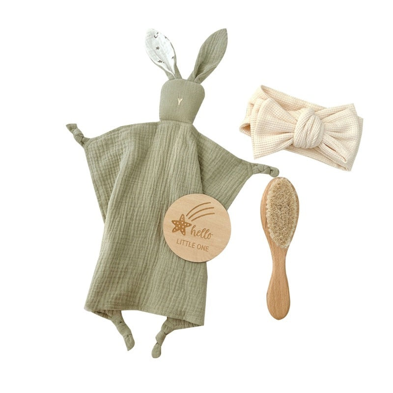 Baby Bath Toy Set Wooden Rattle