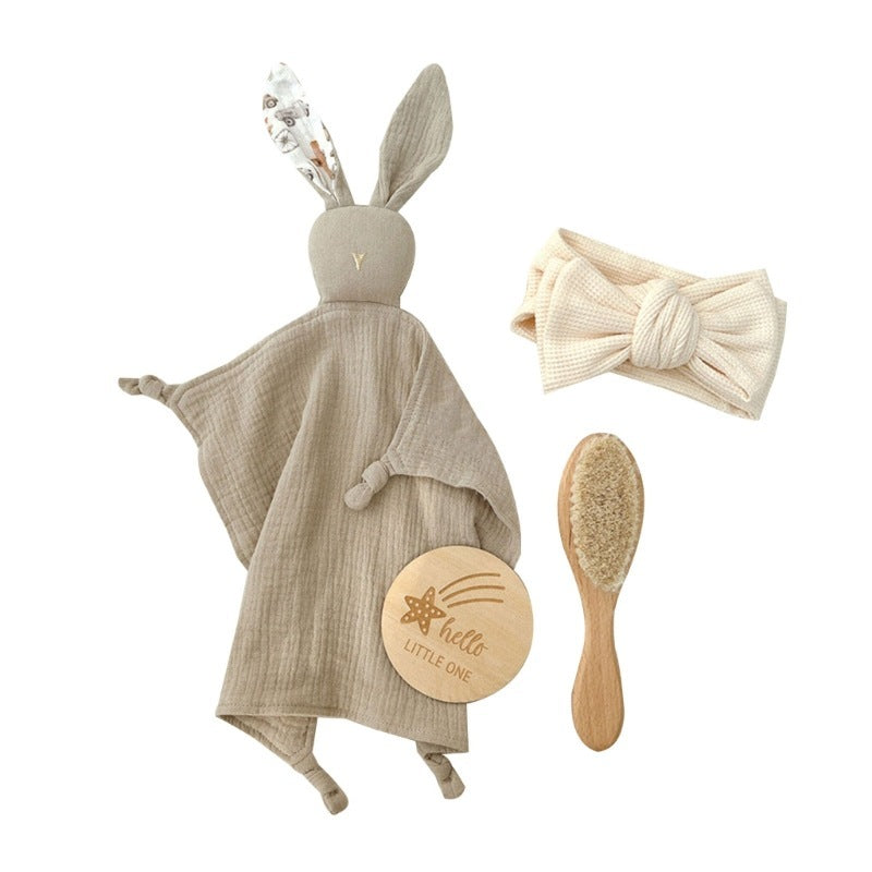 Baby Bath Toy Set Wooden Rattle