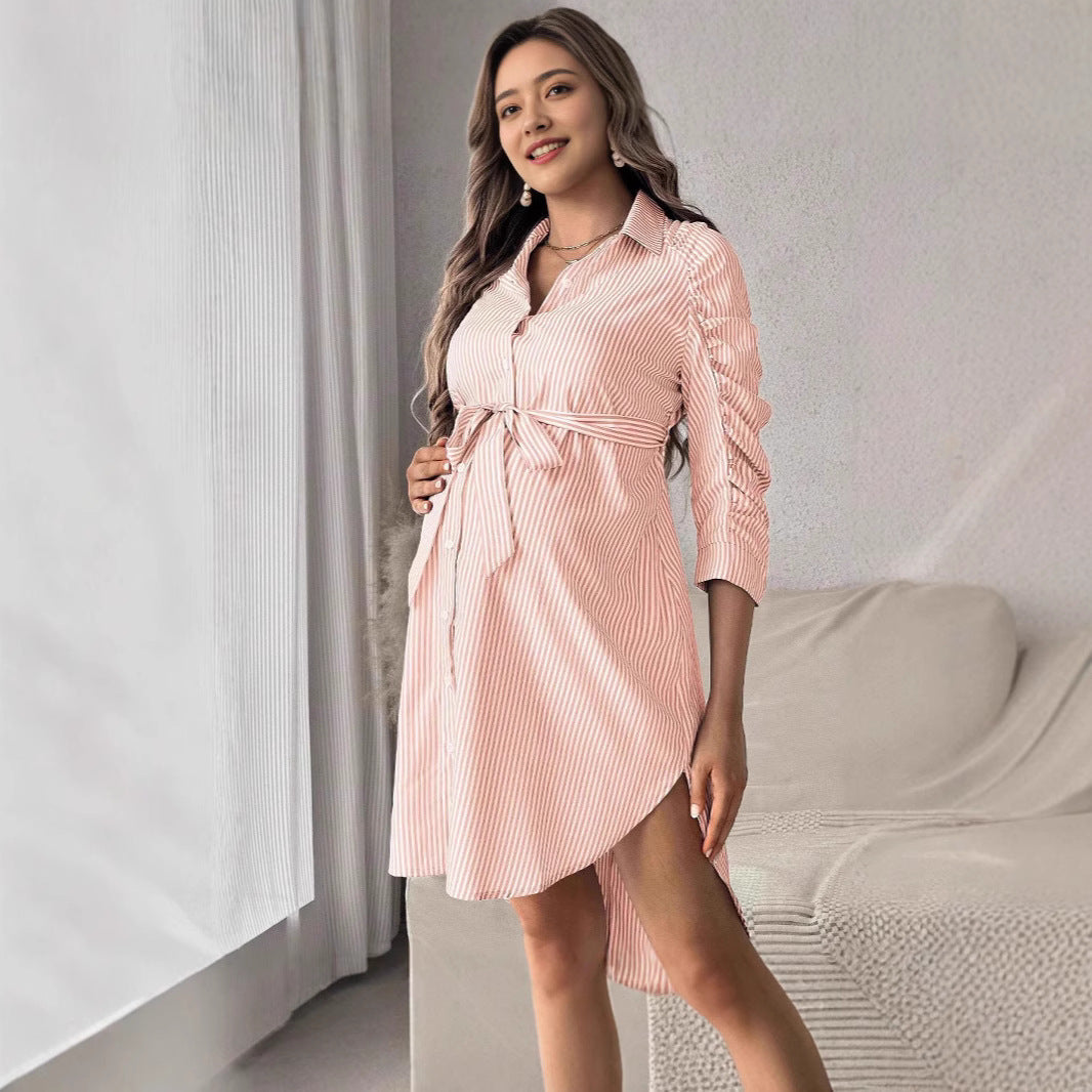 Button Casual Maternity Wear