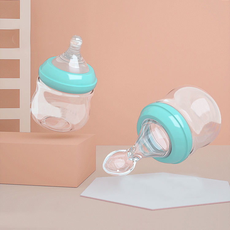 Baby Feeding Spoon Glass Bottle
