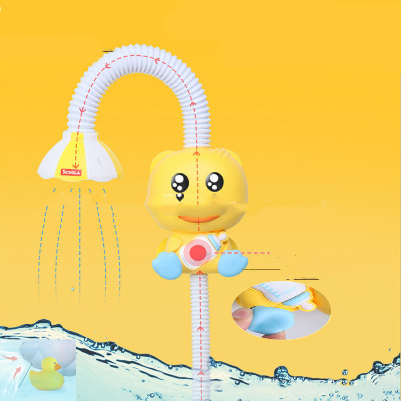 Explosive Little Yellow Duck Baby Bath Toy