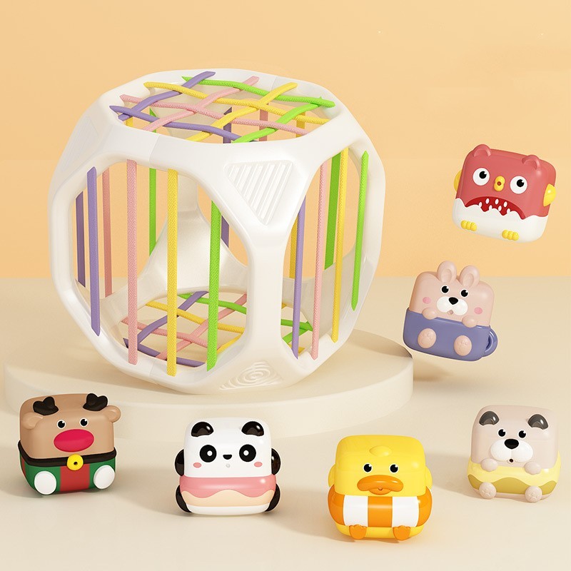Patchwork Jenga Baby Bath Toy