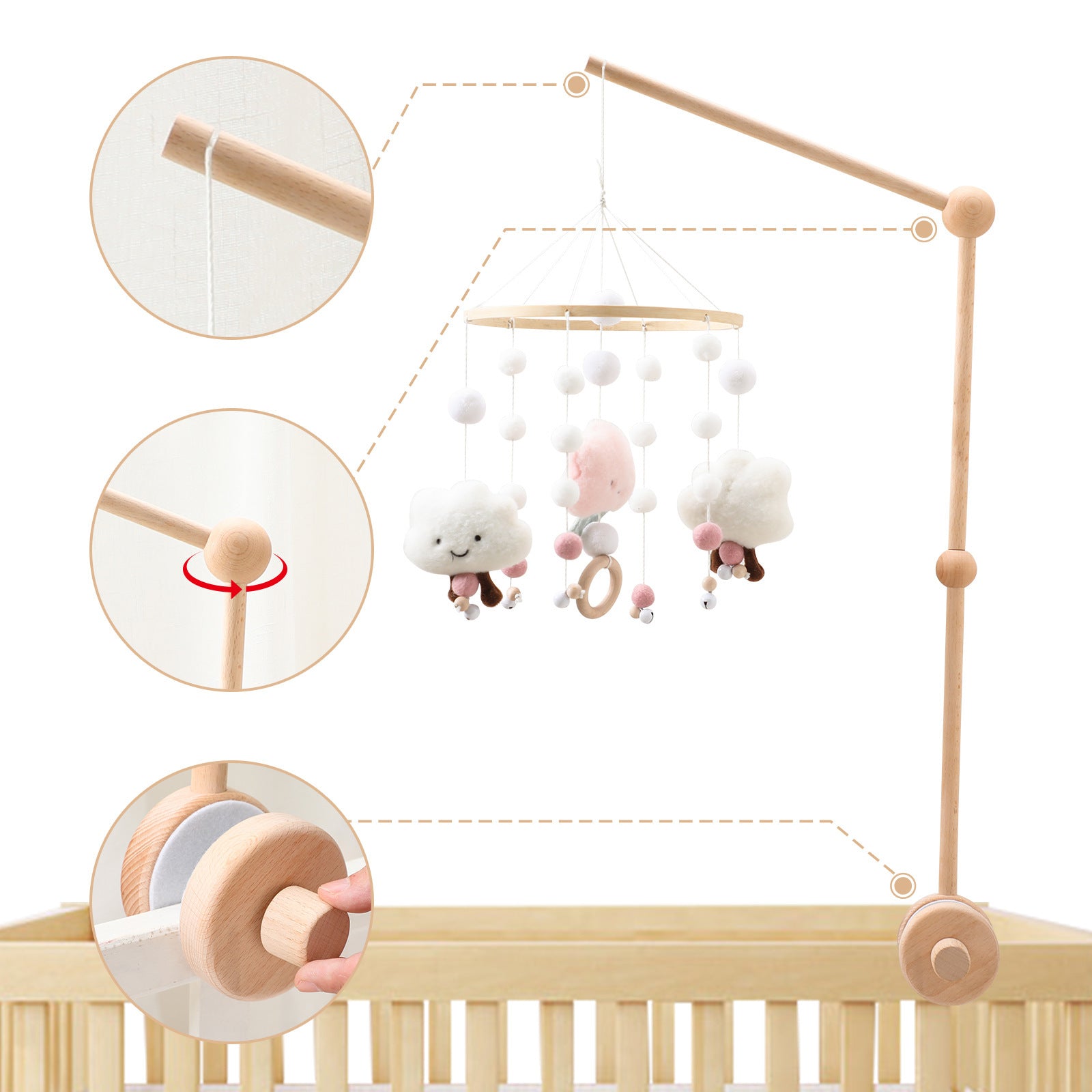Baby Crib Accessories Bracket