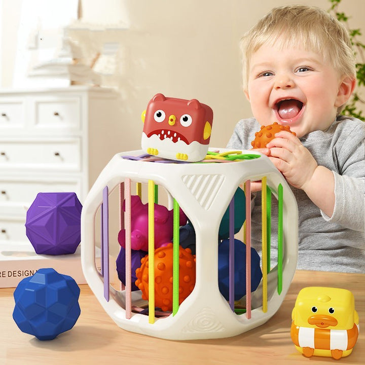 Patchwork Jenga Baby Bath Toy